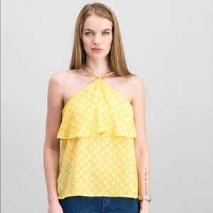 Lily White Yellow Tank Top